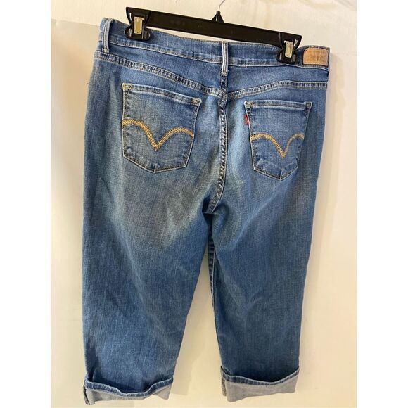 Levi’s 515 rolled Capri denim size 10 - Picture 2 of 6